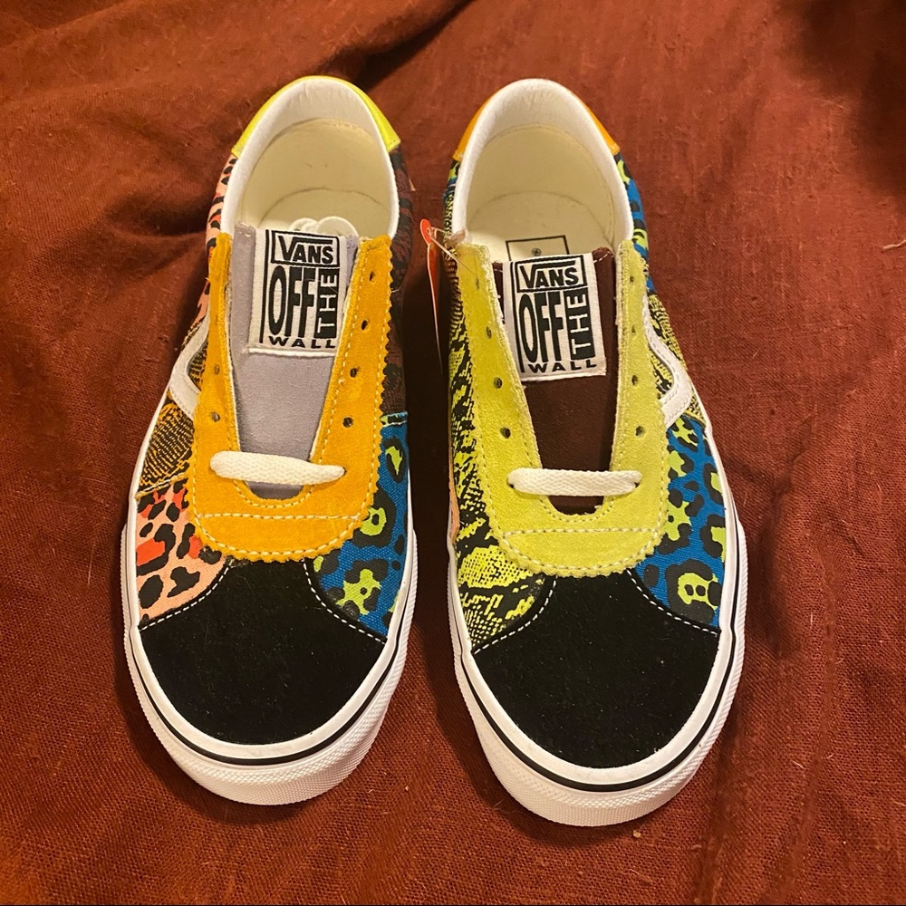 NWT Vans | Neon Multicolor Patchwork | size 7